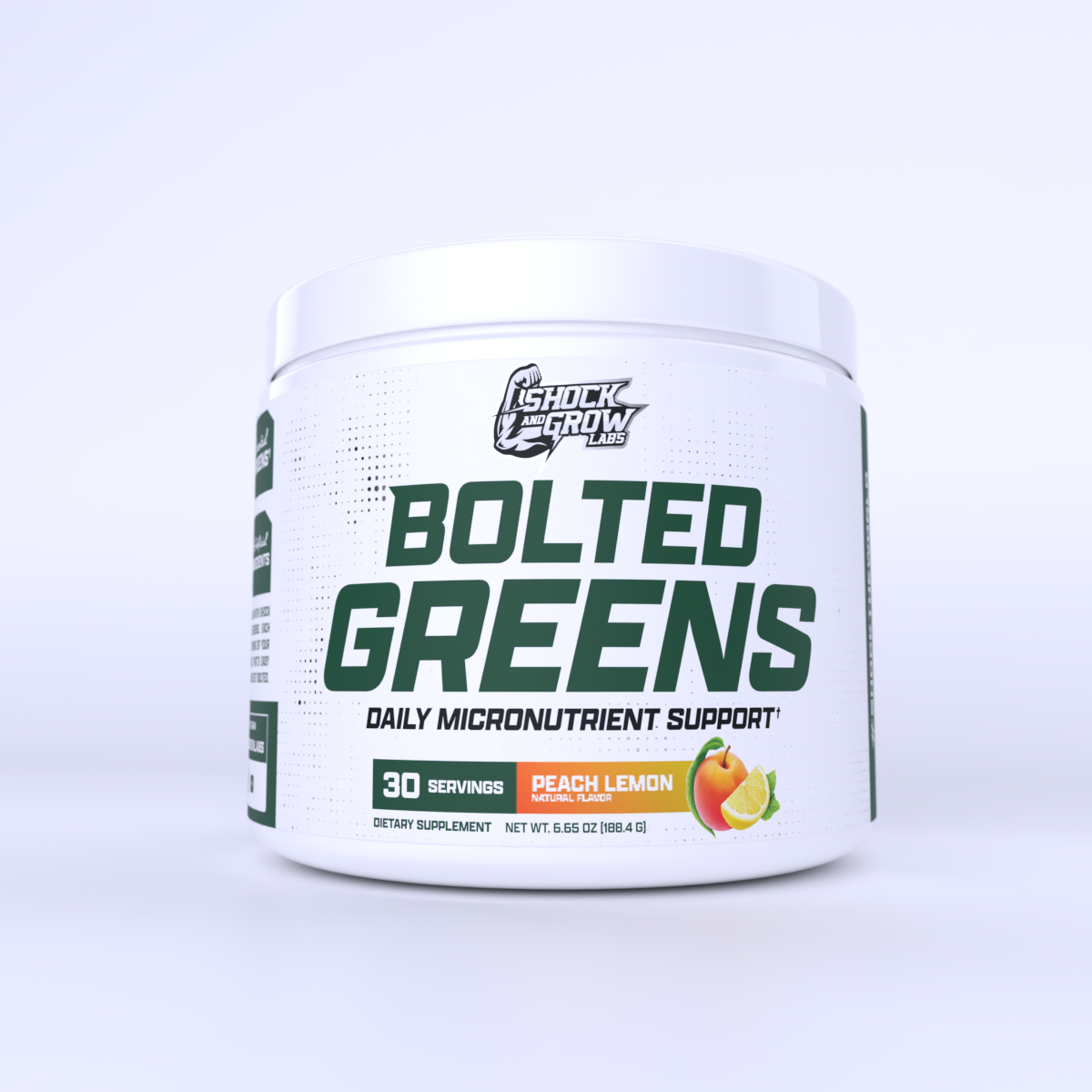 Bolted Greens Superfood Powder - 30 servings of organic green supplement for energy and wellness